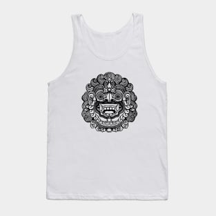 Balinese Mask Lineart Tank Top